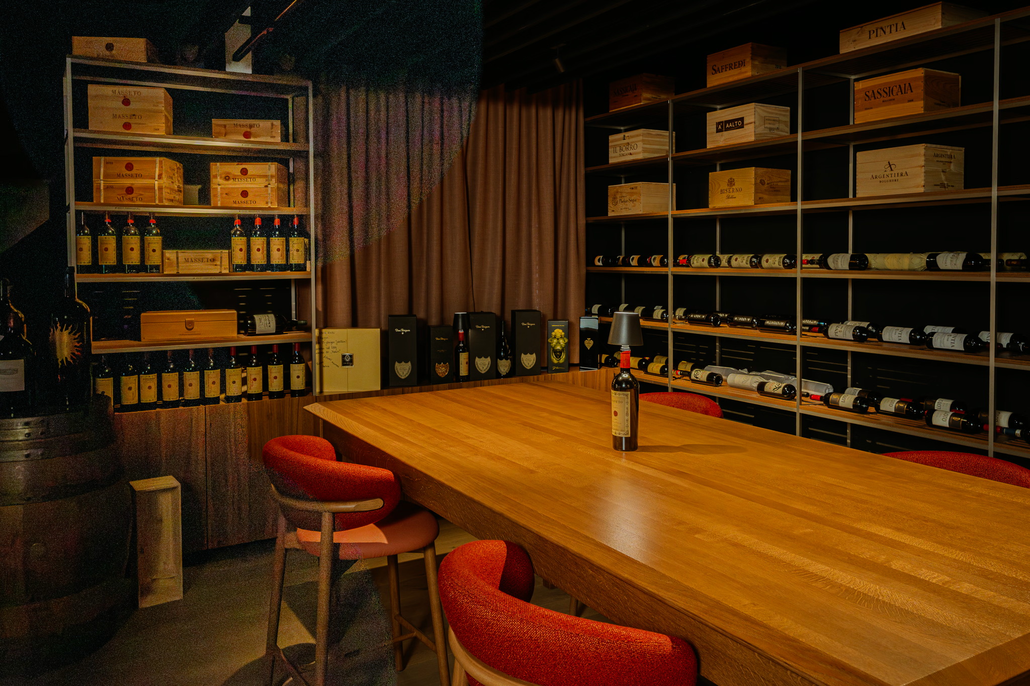 Atmosphäre im Wine Room